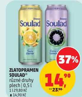ZLATOPRAMEN SOULAD různé druhy plech, 0,5 l