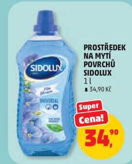 PROSTŘEDEK NA MYTÍ POVRCHŮ SIDOLUX, 1 l Penny Market