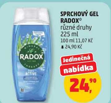 Radox sprchový gel, 225 ml Penny Market