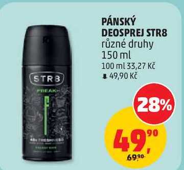 PÁNSKÝ DEOSPREJ STR8 různé druhy, 150 ml Penny Market