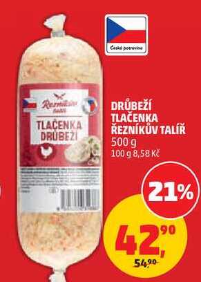 DRŮBEŽÍ TLAČENKA ŘEZNÍKŮV TALÍŘ, 500 g