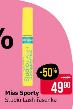 Miss sporty Studio LASH VOLUMYTHIC řasenka Teta drogerie