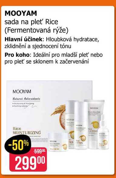 MOOYAM sada na pleť Rice (Fermentovaná rýže) Teta drogerie