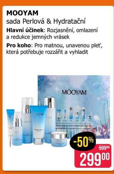 MOOYAM sada Perlová & Hydratační Teta drogerie