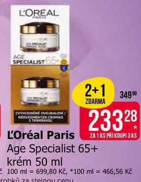 L'Oréal Paris Age Specialist 65+ krém 50 ml Teta drogerie