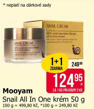 Mooyam Snail All In One krém 50 g Teta drogerie