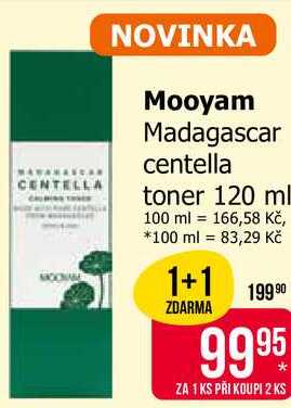 Mooyam Madagascar centella toner 120 ml Teta drogerie