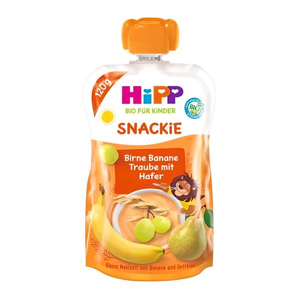 HiPP BIO Snackie Hruška-Banán-Bílé hrozno-Oves Košík.cz