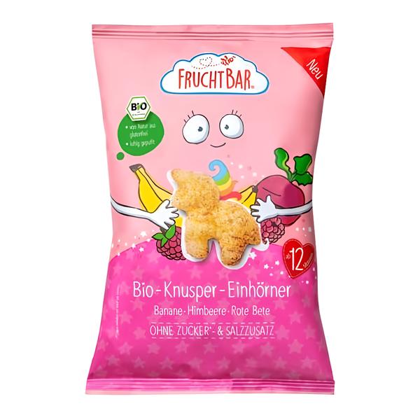 Fruchtbar BIO Křupky Jednorožec - Kukuřice, banán, malina a řepa Košík.cz
