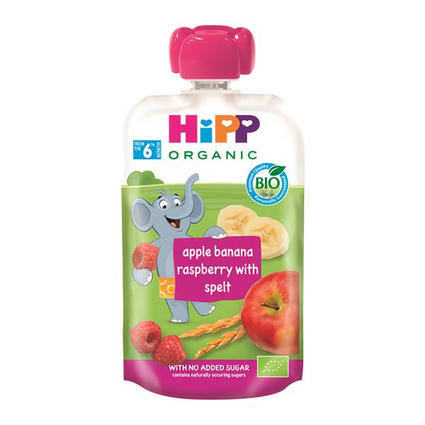 HiPP Bio Hippies Jablko-Banán-Maliny-Špalda Košík.cz