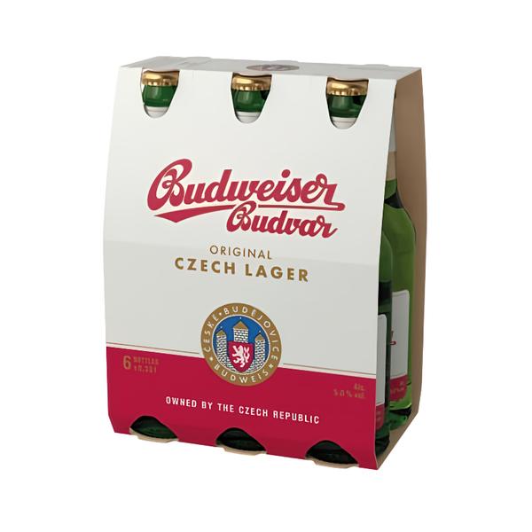 Budějovický Budvar Budweiser Original, světlý ležák 6x330ml v akci