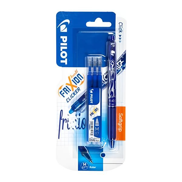 Pilot FriXion Clicker 07 modrá + 3ks náplň
