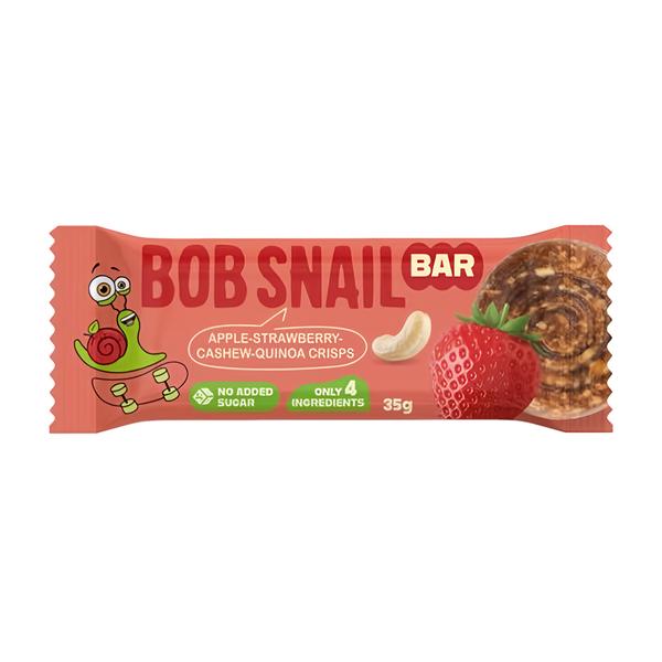 Šnek Bob Bar jablko, jahoda, kešu, quinoa chips