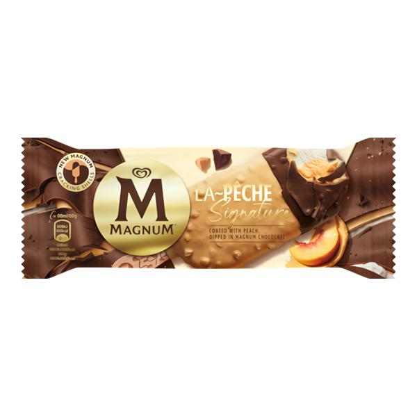 Magnum Signature La Pêche, nanuk s kousky sladkých broskví, 90 ml