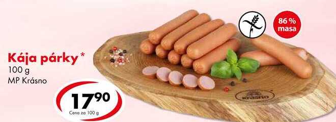 Kája párky, 100 g