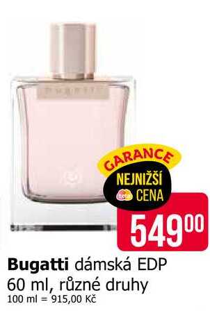 Bugatti dámská EDP 60 ml, různé druhy