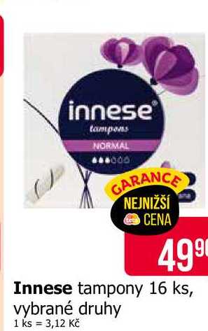 Innese tampony 16 ks, vybrané druhy