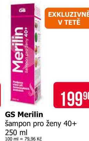 GS Merilin šampon pro ženy 40+ 250 ml Teta drogerie