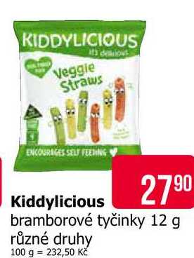 Kiddylicious bramborové tyčinky 12 g Teta drogerie