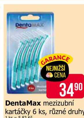 DentaMax mezizubní kartáčky 6 ks, různé druhy Teta drogerie