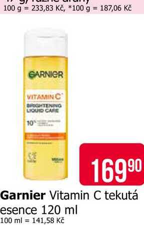 Garnier Vitamin C tekutá esence 120 ml Teta drogerie