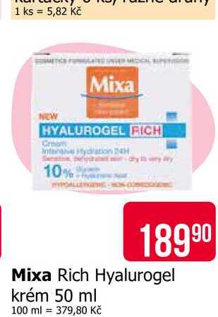 Mixa Rich Hyalurogel krém 50 ml