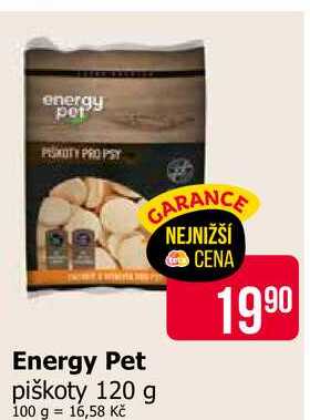 Energy Pet piškoty 120 g