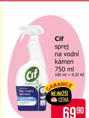 Cif sprej na vodní kámen 750 ml Teta drogerie