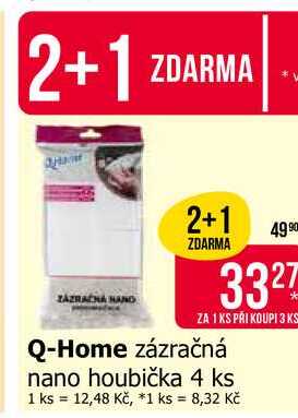 Q-Home zázračná nano houbička 4 ks Teta drogerie