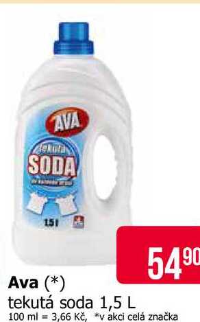 Ava tekutá soda 1,5 L