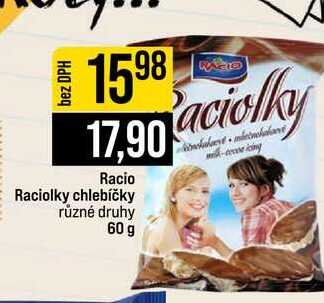 Racio Raciolky chlebíčky různé druhy 60 g