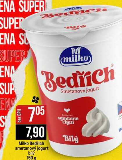 Milko Bedřich smetanový jogurt bílý 150 g