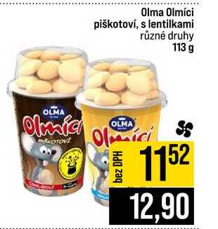 Olma Olmíci piškotoví, s lentilkami různé druhy 113 g