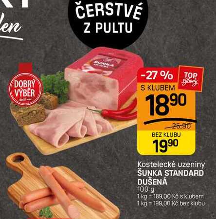 ŠUNKA STANDARD DUŠENÁ 100 g