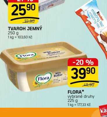 FLORA* vybrané druhy 225 g