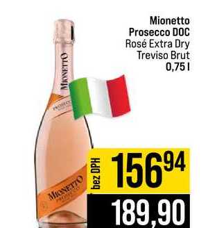 Mionetto Prosecco DOC Rosé Extra Dry Treviso Brut 0,75l