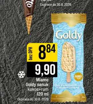 Miamo Goldy nanuk kokos+rum 120 ml