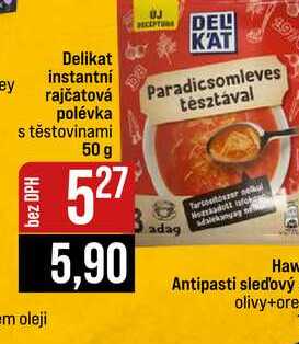Delikat instantní rajčatová polévka s těstovinami 50 g