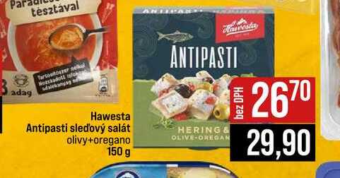 Hawesta Antipasti sledový salát olivy+oregano 150 g 