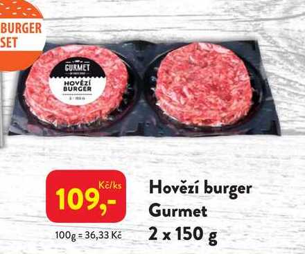 Hovězí burger Gurmet 2 x 150 g 