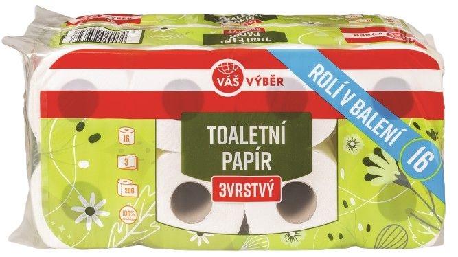 VÁŠ VÝBĚR Toaletní papír, 16 KS Globus
