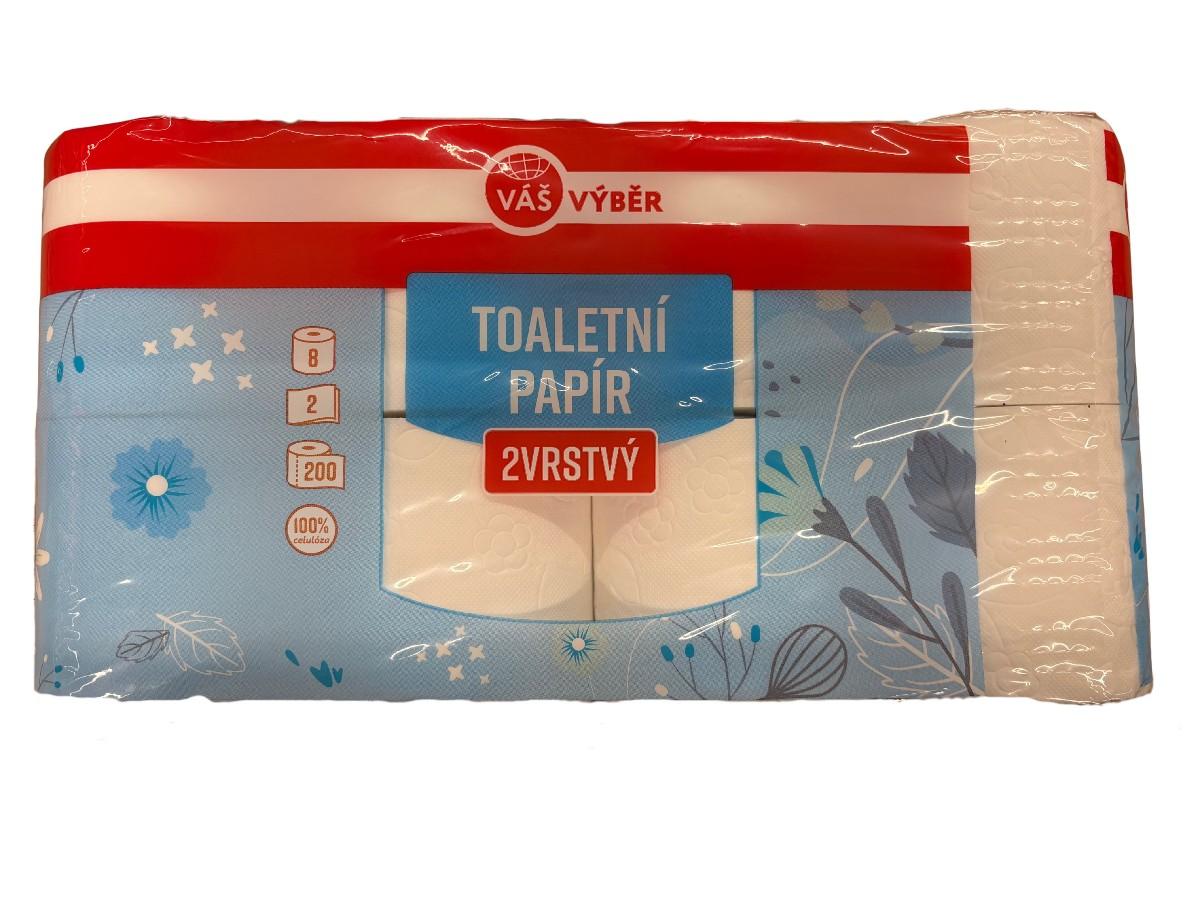 VÁŠ VÝBĚR Toaletní papír, 8 KS Globus