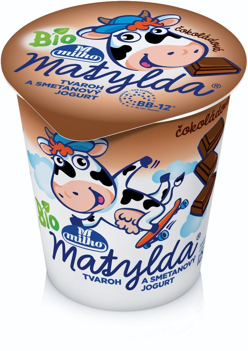 Milko Matylda BIO Tvaroh a smetanový jogurt, 125 g