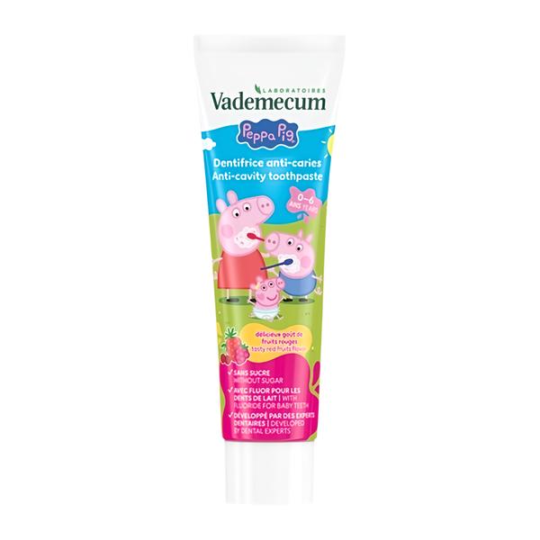 Vademecum Peppa Pig Red Fruit zubní pasta (0-6 let) Košík.cz