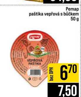 Pemap paštika vepřová s bůčkem 50g
