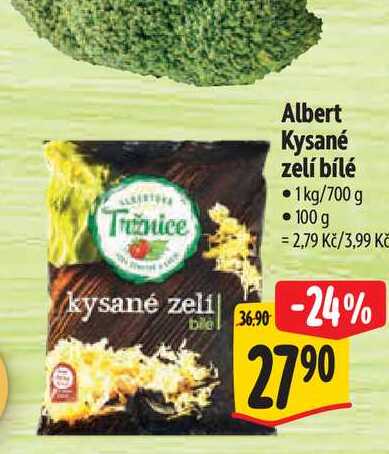   Albert Kysané zelí bílé 1kg/700 g 
