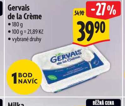 Gervais de la Crème   180 g  