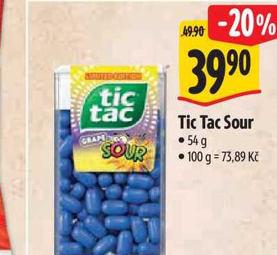 Tic Tac Sour 54 g