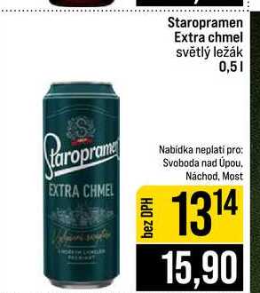 Staropramen Extra chmel světlý ležák 0,5l