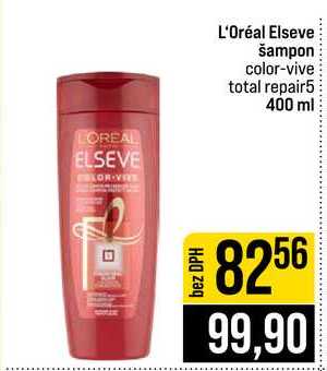 L'Oréal Elseve šampon color-vive total repair5 400 ml 